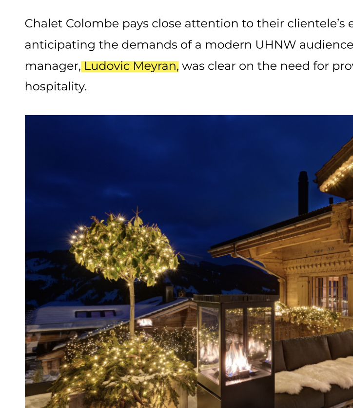 Cover of UHNWInsights.com "Alpine Luxury in Switzerland"